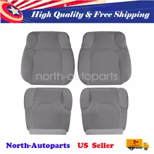 For 05-19 Nissan Frontier Driver Passenger Bottom Top Cloth Seat Cover Gray New
