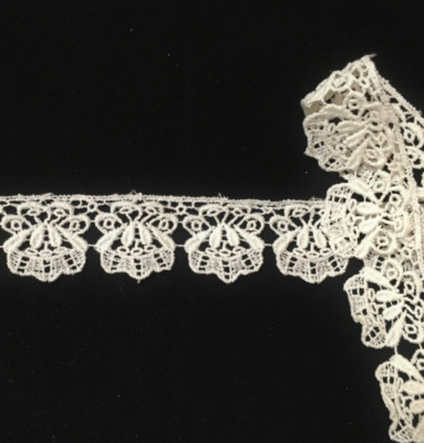 Venice Lace Edging Trim Cotton Guipure Picot Edge 1-1/4'' Off White 5 yds #W135