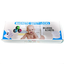 Child Safety Eco-Baby Magnetic Cabinet  Drawer Locks 20 Locks 3 Keys Baby Proof