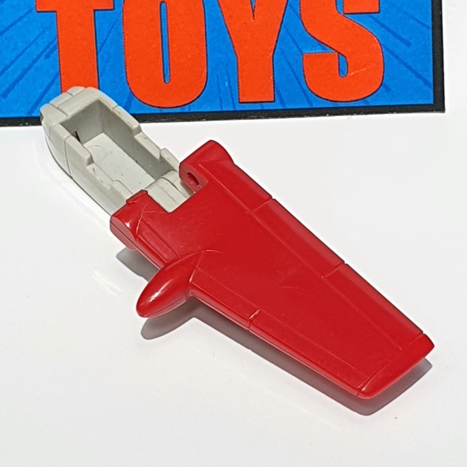 Transformers G1 Powerglide RIGHT WING arm original red mini vehicle plane part - Image 2 of 4