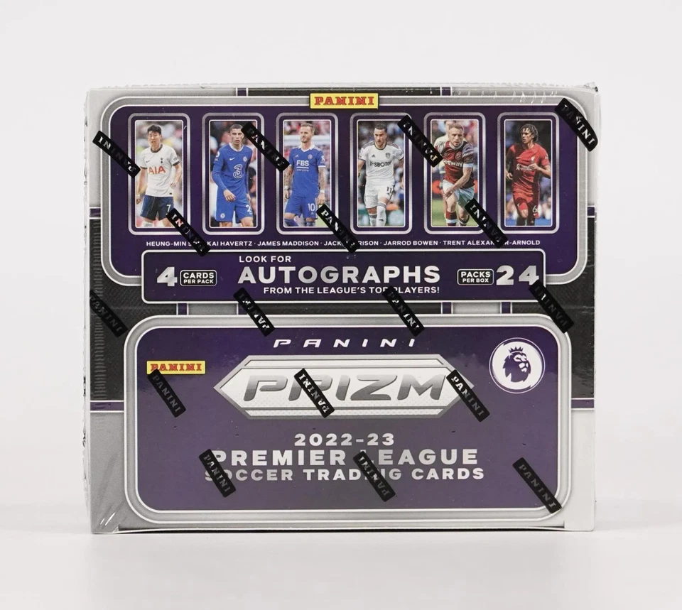 2022/23 Panini Prizm Premier League EPL Soccer Retail 24-Pack Box Factory Sealed