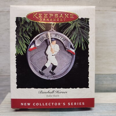 Hallmark Keepsake Ornament Baseball Heroes Babe Ruth 1994 | eBay