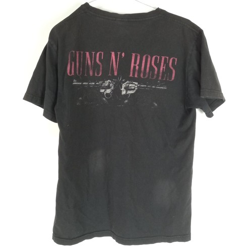 Guns and Roses Vintage Black T Shirt band Rock Yeah Use your Illusion tour Skull - Foto 10 di 12