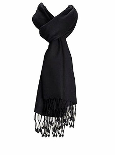 Plain Pashmina Scarf Shawl Stole Wrap High Quality Many Colours 100% Viscose UK - Picture 2 of 27