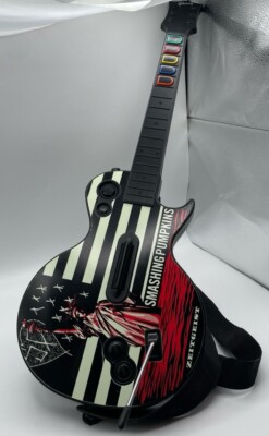 PS3 Guitar Hero Smashing Pumpkins Zeitgeist Guitar W/ Strap NO DONGLE  Tested
