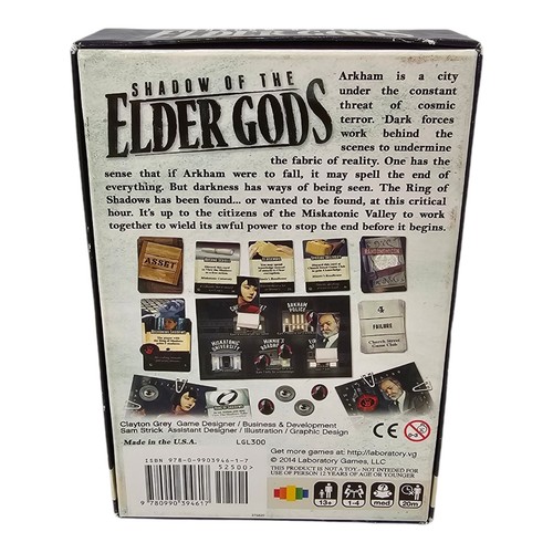 Shadow Of The Elder Gods Laboratory Games Complete - Picture 2 of 5