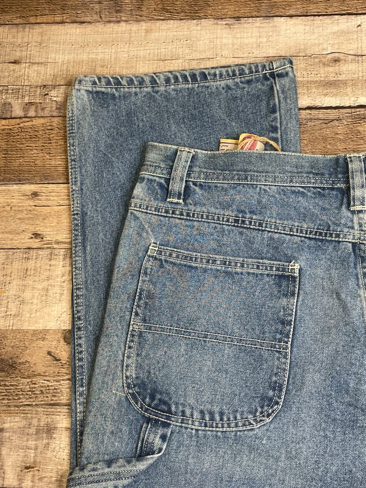 Jeans Carpenter De Colección Steve and Barrys Hombres 36x34 Azul Denim Sueltos Años 90 Y2K (Etiqueta 35) Foto 3 de 4