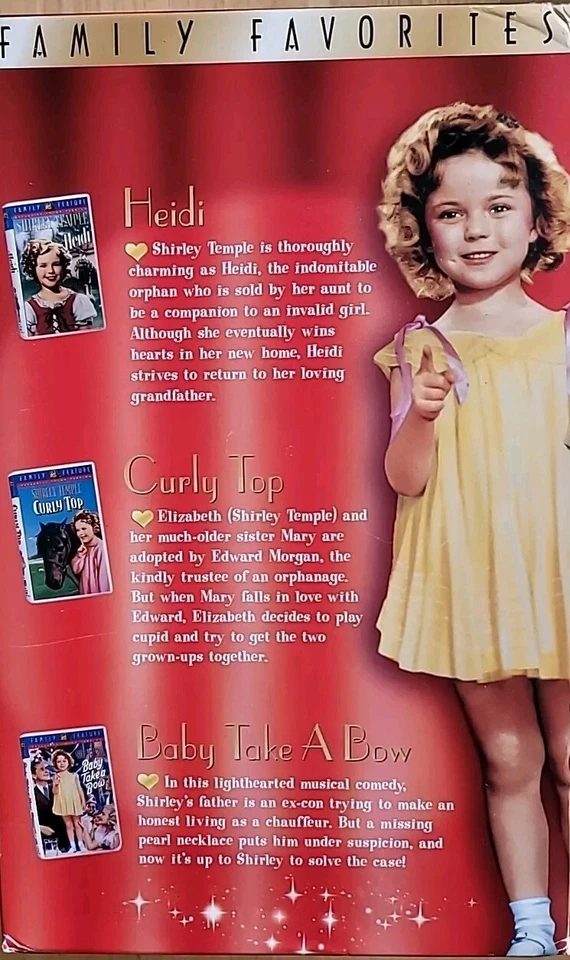 Shirley Temple Gift Set VHS 2000  3 Movies  - Image 3 of 3