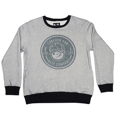 New Neff Boys Youth Daily Crew Sweatshirt Medium Grey