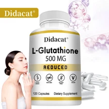 L-Glutahione 500mg Supplement Antioxidant & Anti-Aging,Liver Detox & Repair