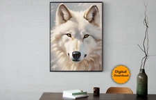 Digital Image Picture Wall art of Wolf for living room and bead room