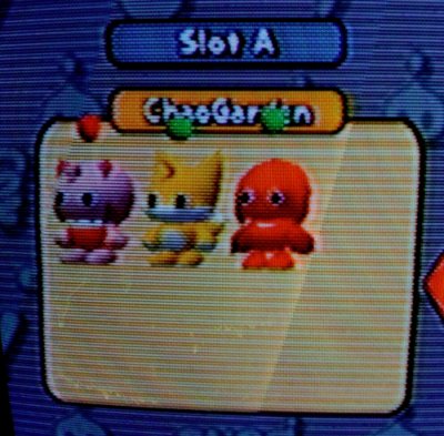 Sonic Adventure 2 Battle Chao Garden Knuckles Tails Amy Memory
