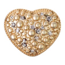 FRONHOFER G&uuml;rtelschnalle gold, Herz, Koppelschnalle, Damen, 4 cm