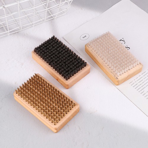 Wooden Handle Brass/ Nylon/ Horsehair Ski Waxing Brush Snowboard Ski Wax Brush