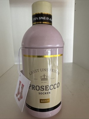Soxo Socken in Prosecco Dose, Geschenk Mädchenabschied, Geburtstag Gr. 36-40 NEU
