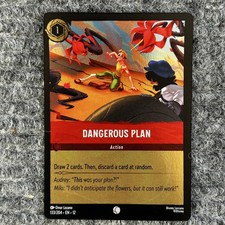 Disney Lorcana Wilds Unknown Dangerous Plan 133/204 Foil