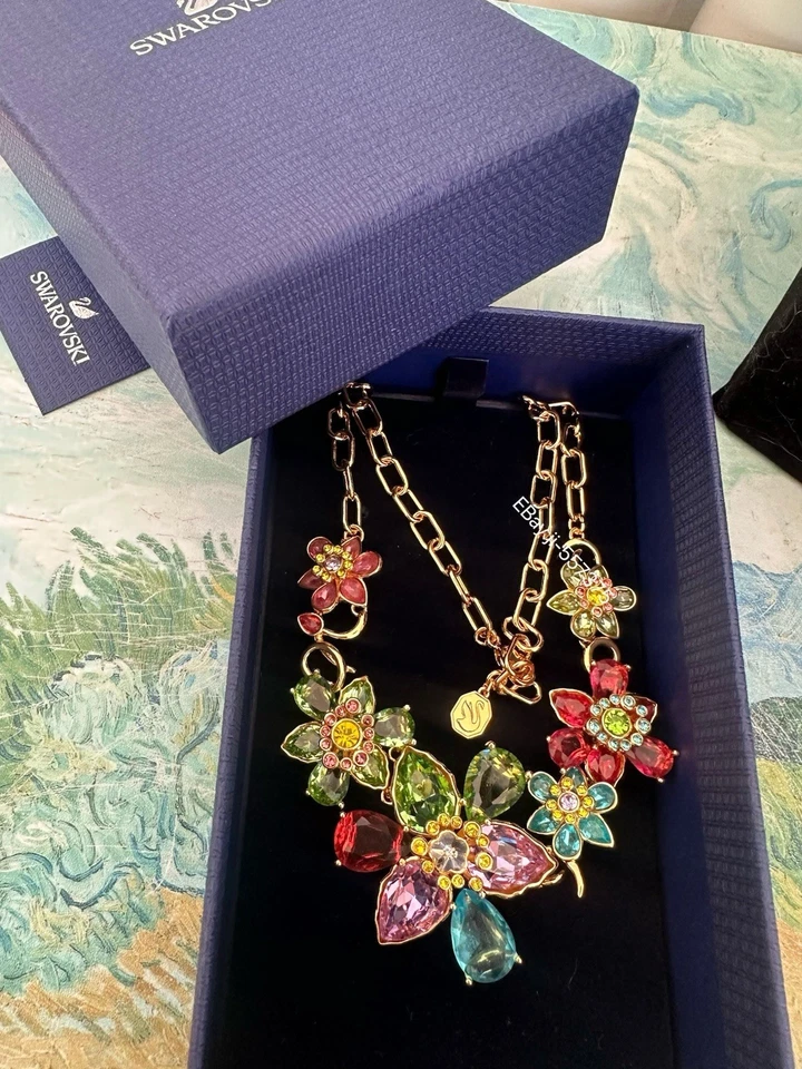 Swarovski Gema Necklace ldyllia Flower Multicoloured, Gold-tone plated - Image 3 of 4