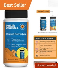 16 oz Pet Safe Carpet Deodorizer Powder - Wild Sage  Neroli Odor Eliminator