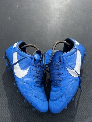 Nike Premier 3 FG AT5889-414 Herren UK 8,5 Signalblau Leder Stiefel
