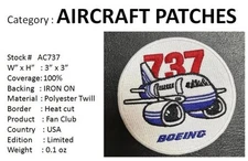 BOEING 737 - 3” Cloth Patch - AC737