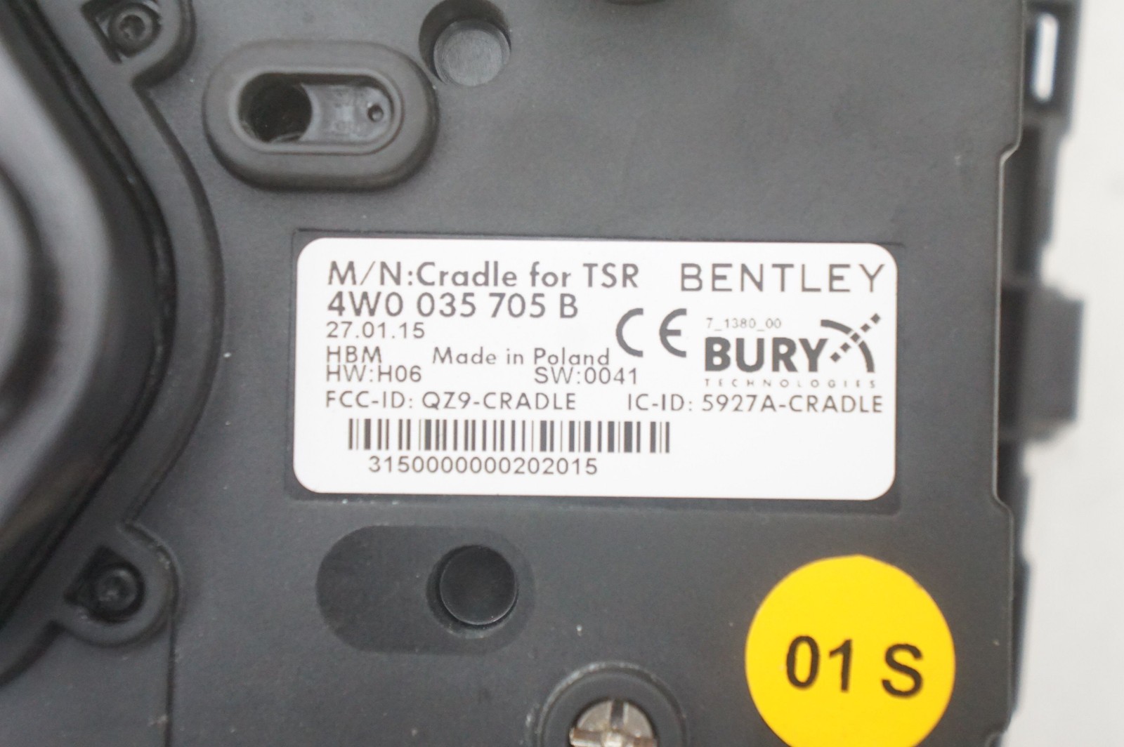 Center Console Rear Control Display 4W0035705 Bentley Continental Flying Spur 15