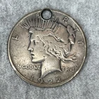 1922 Peace Silver Dollar - Philadelphia Mint (Necklace Hole) 25.8G 90% Silver
