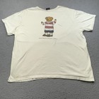 Vintage Polo Sport Ralph Lauren Shirt Mens Extra Large Bear Rugby Graphic 90s