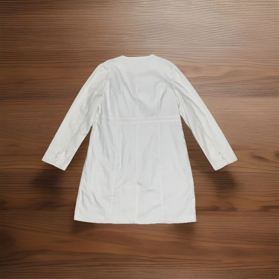 Abrigo Médico FIGS Mujer Aurora Lab Grande Blanco Profesional Enfermería Médica Foto 2 de 4