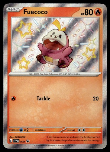 Fuecoco 079 SVP Scarlet & Violet Black Star Promo Pokemon Card - NM