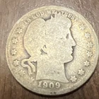 1909 Barber Quarter Actual Coin. Shop My Store For Quarters Melt @$14.50 (12/26)