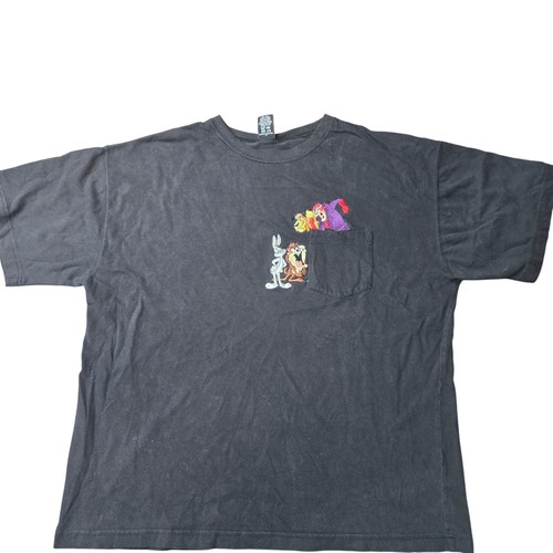 Warner Bros studio store t-shirt uomo xl tasca ricamata - Foto 2 di 7