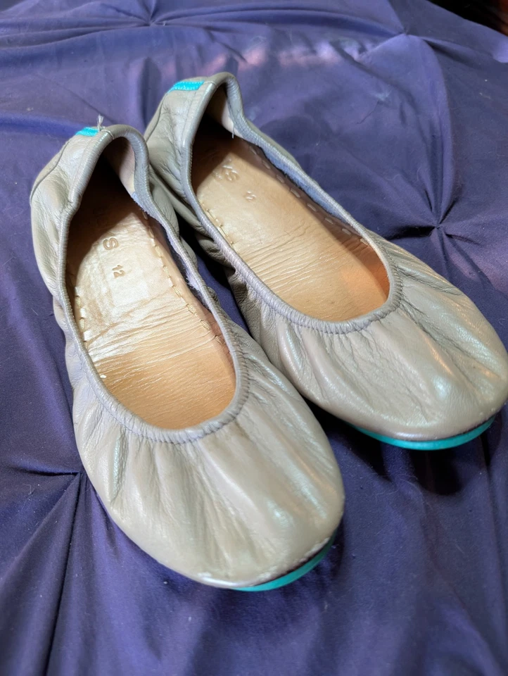 Sapatilhas de balé femininas Tieks By Gavrieli couro acastanhado tamanho 12 - Imagem 3 de 4