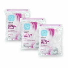Simply Soft Premium Cotton Balls  100% Clean  Pure  Natural Cotton Balls  600