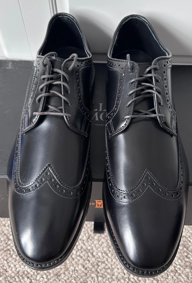 Allen Edmonds Black Wingtip Dress Shoes for Men for sale | eBay display picture 2