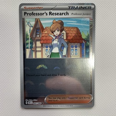 Pokemon TCG SV: Black Bolt Professor's Research Pokeball Holo NM