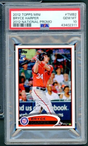 Bryce Harper Rookie Card 2012 Topps Mini 2012 National Promo #TMB2 PSA 10