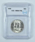 1950 Franklin Half Dollar MS64 FBL ICG *2249