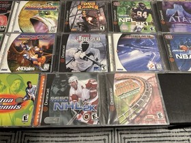 Sega Dreamcast Game Lot 22 Games In Cases Shenmue Tomb Raider Vigilante 8 & More