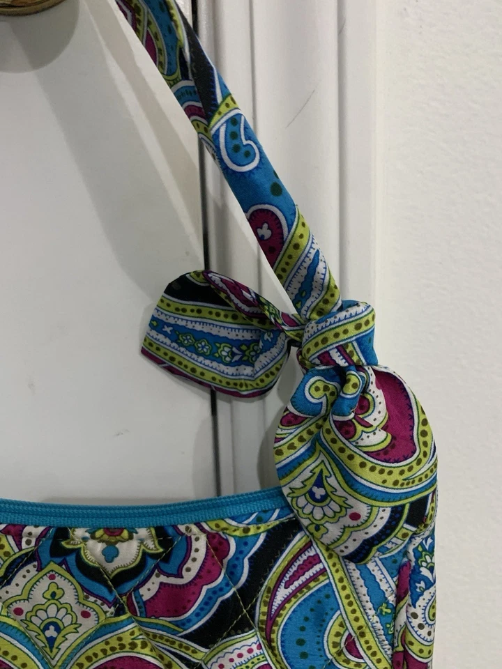 Bolso de Hombro VERA BRADLEY ZOE Seda Paisley Edición Limitada Foto 2 de 4