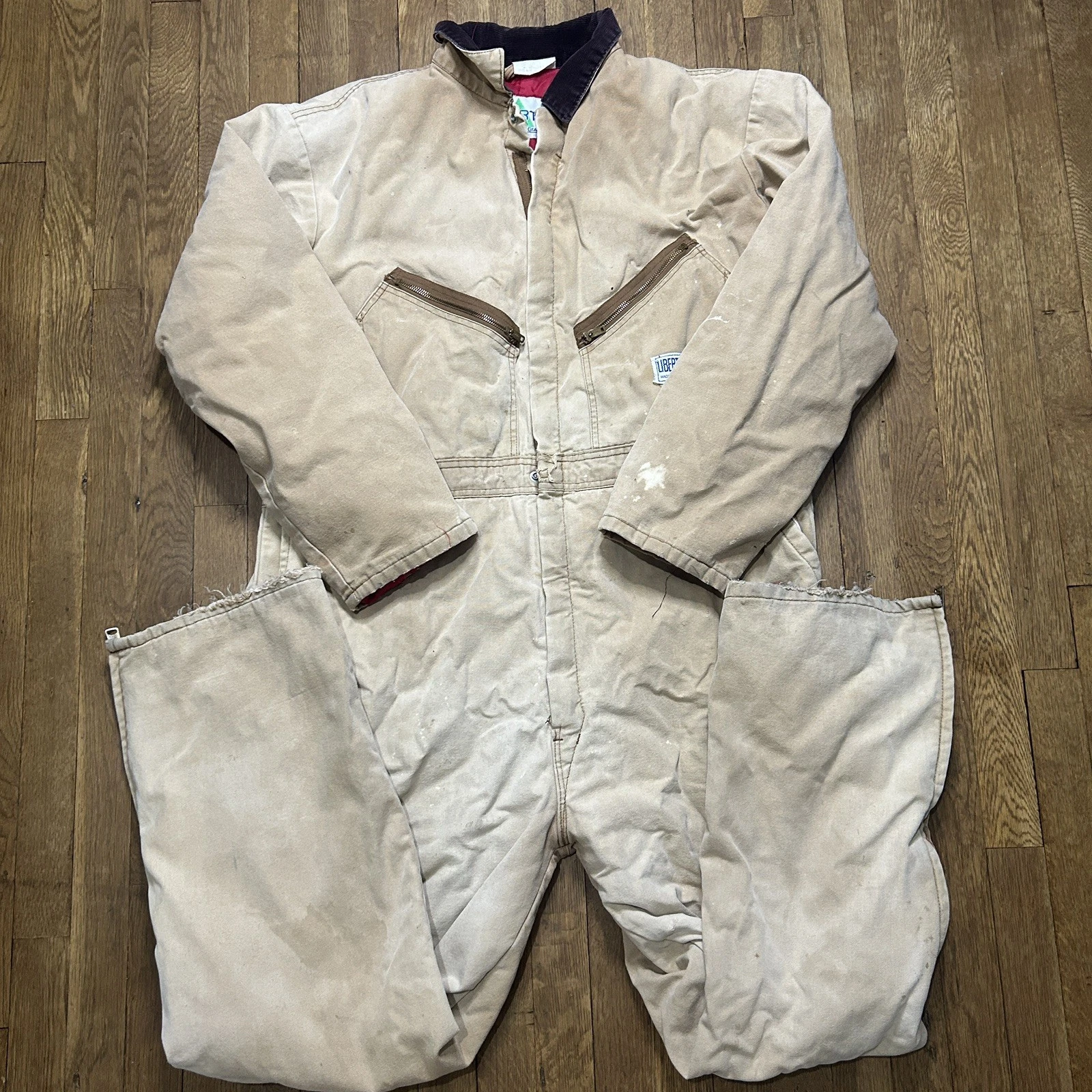 Vintage Liberty Rugged Outdoor Gear Coveralls Men’s XL Quilted Insulated Canvas