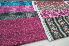 Michael Miller quilt-craft fabric HERITAGE FLORAL mega bundle 9 styles x 1 yd