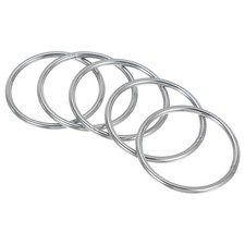 5 Pcs 2.4" Metal O Ring, 304 Stainless Steel Welded O Rings 4x60mm