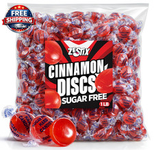 Sugar Free Cinnamon Hard Candy, 1 Lb. Bag Individually Wrapped Cinnamon Candy