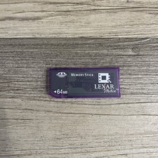 Genuine Lexar Media Purple 64MB Memory Stick Media For Sony Camera