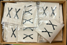 50 x USGI Subdued Infantry Collar Insignia Unissued BOS Pin Vietnam Dealers Lot