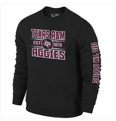 Texas A&M Black Maroon The Victory Long Sleeve Sweatshirt XL Retro