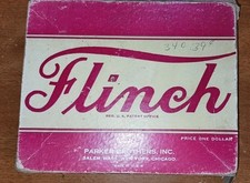 Vintage 1938 Parker Brothers Flinch Card Game Missing One Card