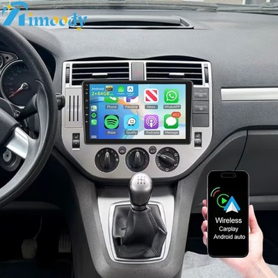 Für Ford Focus C-Max DM2 Kuga I Android 15 BT Carplay Autoradio GPS Navi 2+64GB