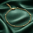 Women's bracelet  18k Gold Plated Ball Bracelet - Adjustable Jewerly for Women