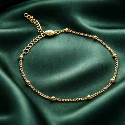 Damenarmband 18k vergoldet Kugelarmband - verstellbar Schmuck für Frauen